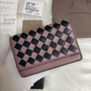 [S급/백화점 정품] 한정판 보테가베네타 플랩 카드지갑