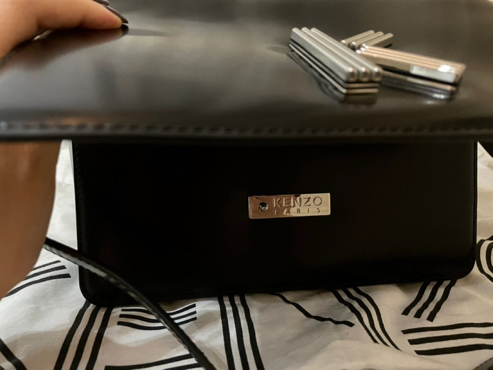 [급처 최종가, 거의 새제품] 겐조 K백 크로스바디 소가죽 숄더백--4