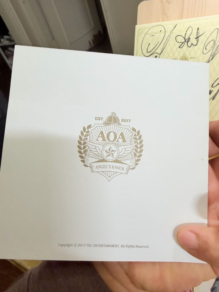 AOA 싸인앨범, 비매,정규1집,ANGELS KNOCK,2017년 이미지