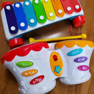 피셔프라이스 실로폰, 아기 드럼(상태 최상)