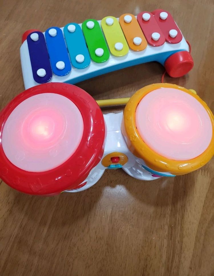 피셔프라이스 실로폰, 아기 드럼(상태 최상)--1