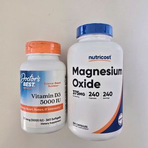 [택포]총2통: 대용량 마그네슘 / 비타민D 일괄