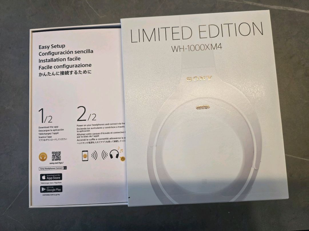 소니 WH-1000XM4 한정판 화이트 프리미엄 헤드셋 풀박스--1