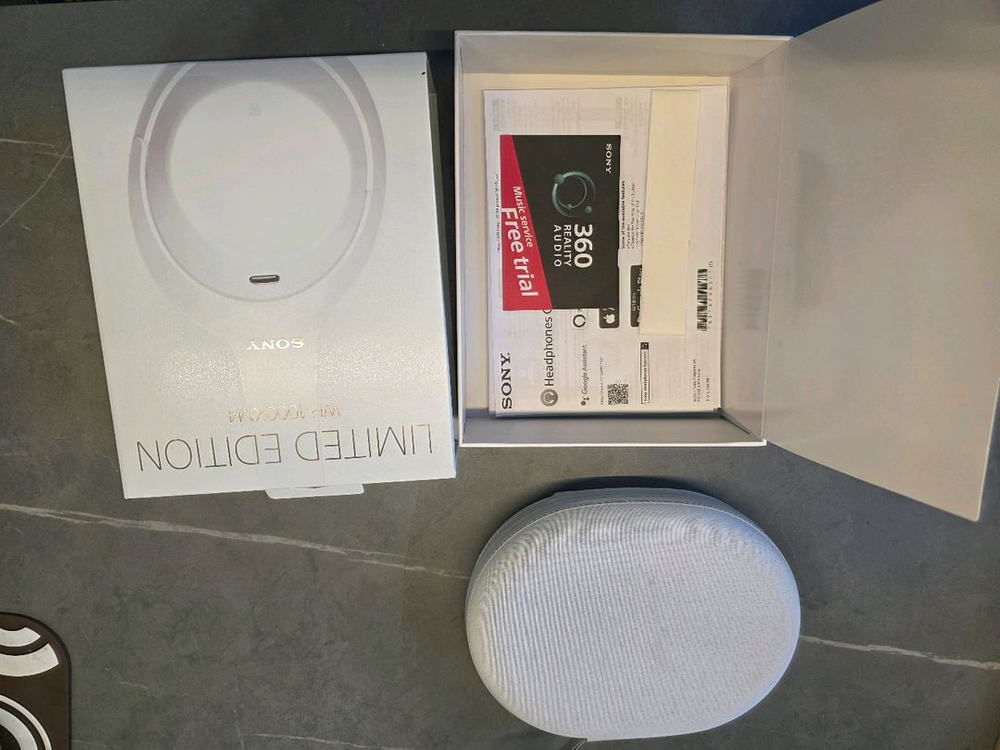 소니 WH-1000XM4 한정판 화이트 프리미엄 헤드셋 풀박스--2