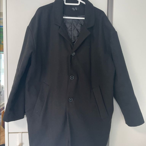 남성 코트 블랙