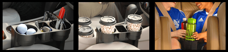 새 차량용 음료수 홀더 거치대 머그컵 물통 보관 용품 다용도 포켓 정리 이미지