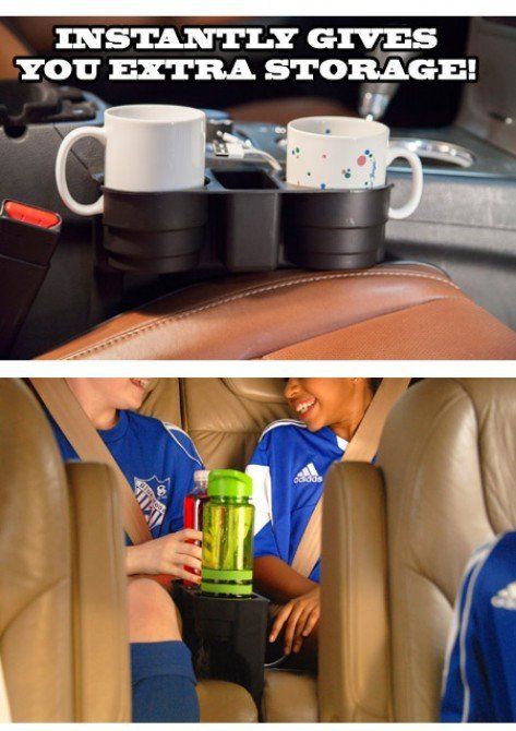 새 차량용 음료수 홀더 거치대 머그컵 물통 보관 용품 다용도 포켓 정리 이미지