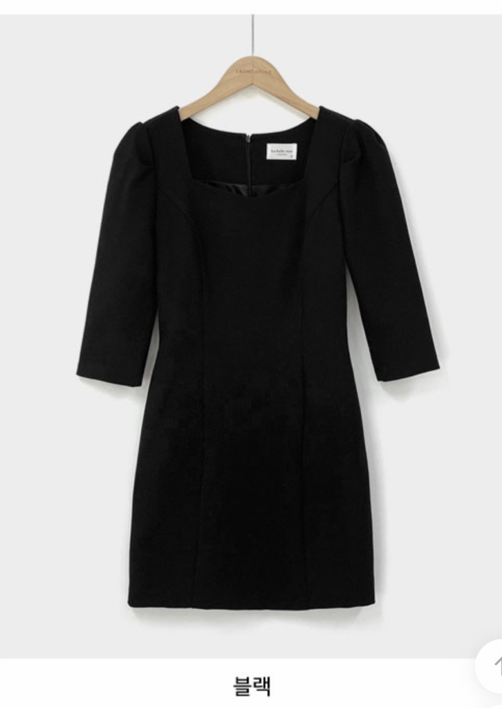 하객룩 블랙 미니원피스 (s)--1