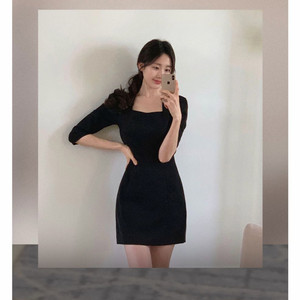 하객룩 블랙 미니원피스 (s)