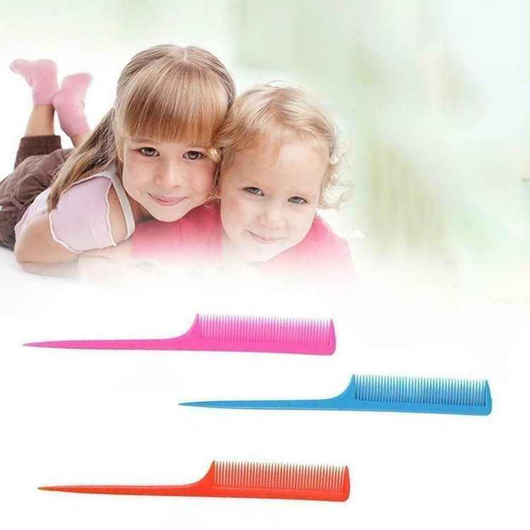 새 20개 빨강색 미용 꼬리빗 커트빗 컷트 브러쉬 헤어빗 미용실 이발 이미지