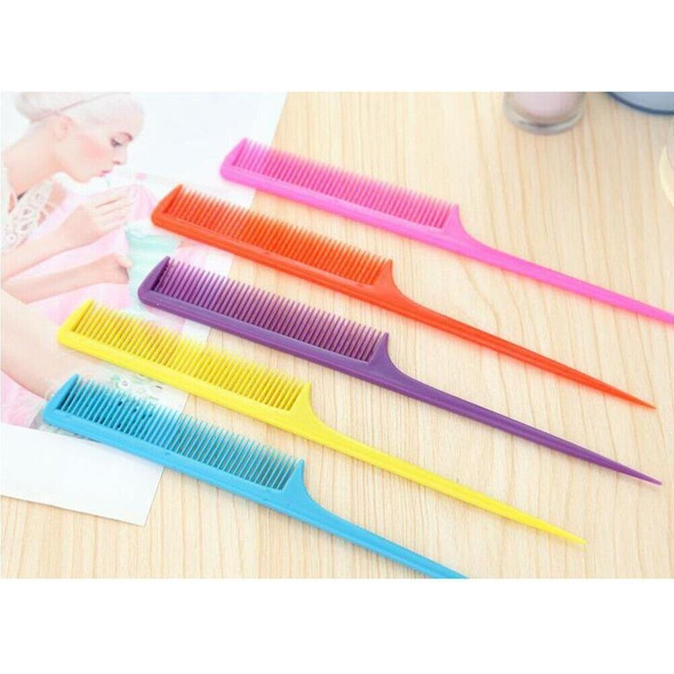 새 20개 빨강색 미용 꼬리빗 커트빗 컷트 브러쉬 헤어빗 미용실 이발 이미지