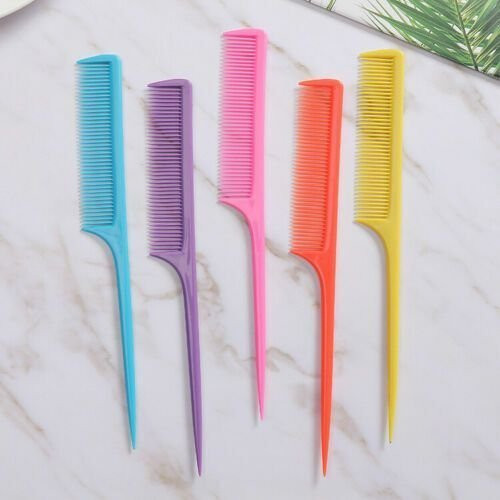 새 20개 빨강색 미용 꼬리빗 커트빗 컷트 브러쉬 헤어빗 미용실 이발 이미지