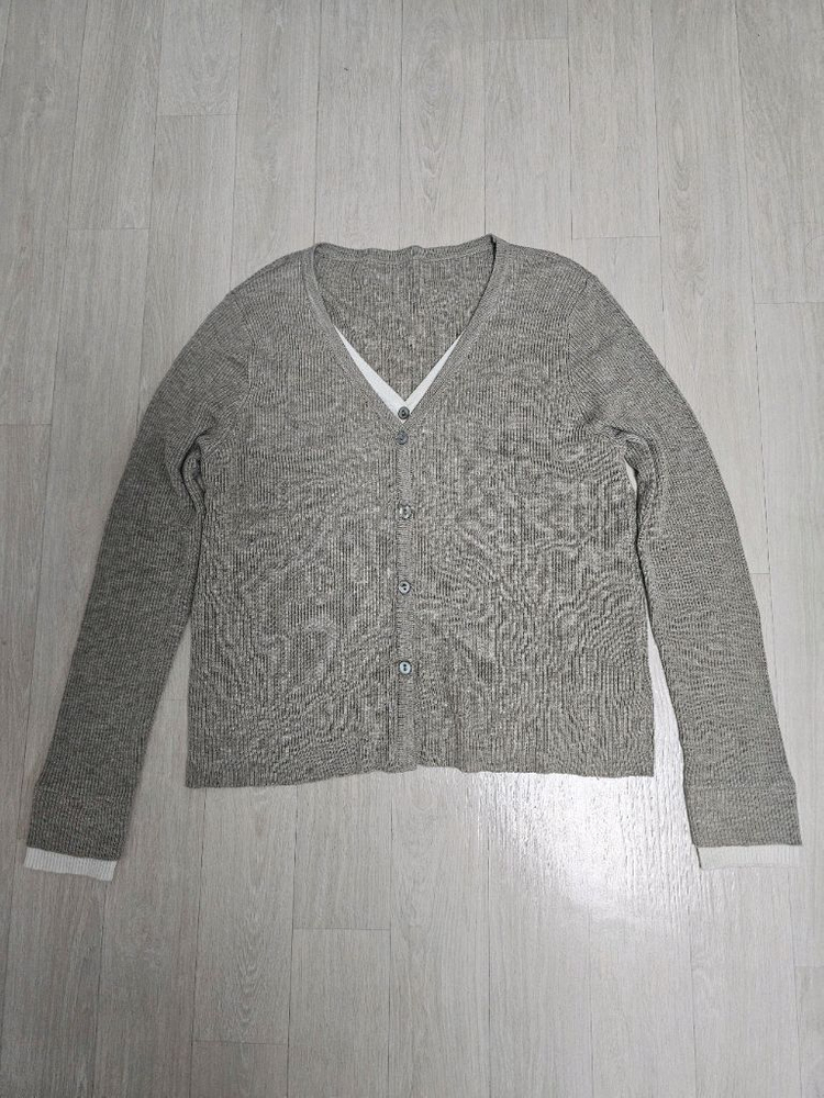 여성 청바지 +가디건 이미지