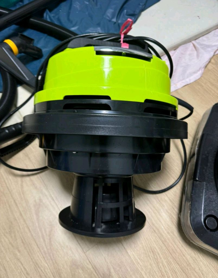 클레온 16인치 광택기/연마기 + cs테크 2모터 45L 건습식 청소기--5