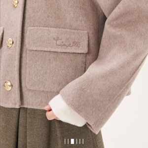 타임 핸드메이드 로고 자수 재킷