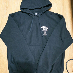 [L] 스투시 월드투어 후드티 일본 오사카 매장판 블랙