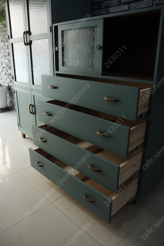 FunnyDIY 원목가구 퍼니다이 빈티지 문갑 서랍장--1