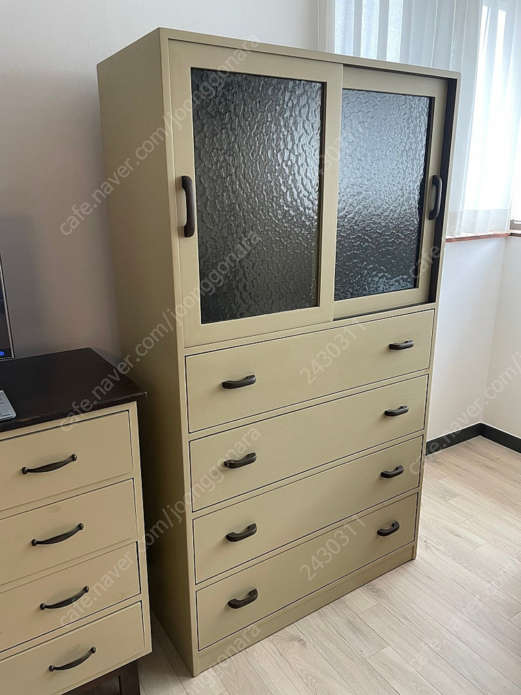 FunnyDIY 원목가구 퍼니다이 빈티지 문갑 서랍장--3