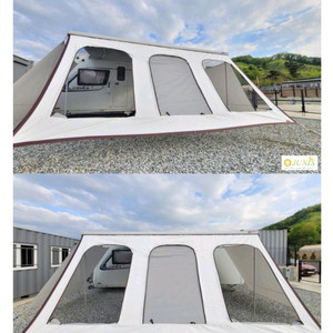 캠핑카 카라반 주니스 어닝 사이드월 + 측면 가림막 이미지