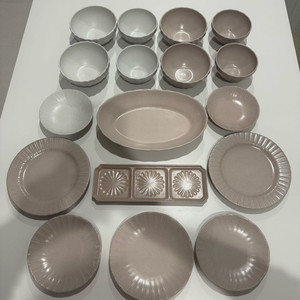 광주요 백합 도자기 식기세트 이미지