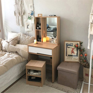 [전국최저가]왕수납 거울 화장대 콘솔 원목 수납장 협탁