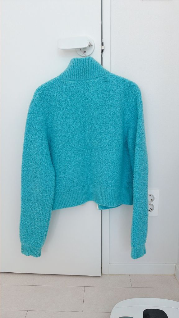 구찌 여성 부클레 집업 가디건 M--2