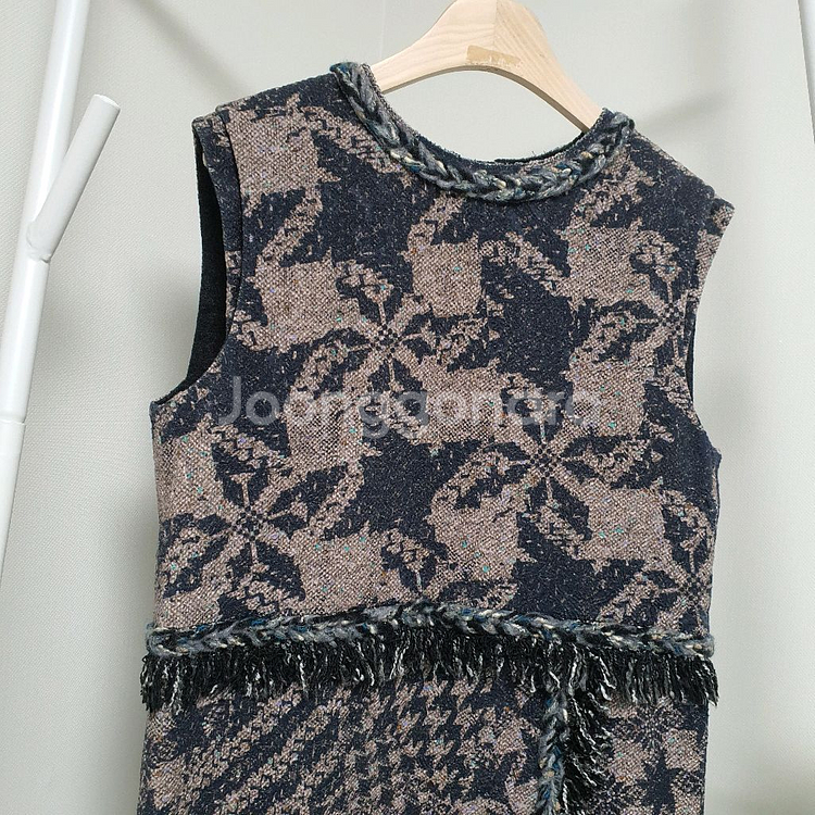 한섬SJSJ 테슬 트위드원피스--1