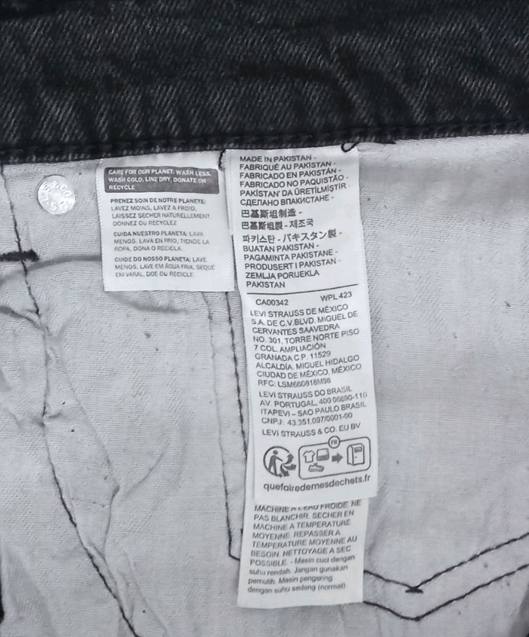 리바이스 505 레귤러핏 데님팬츠 34--9