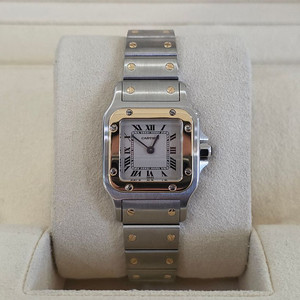 까르띠에 산토스 갈베 콤비 스몰 구형스트랩 W20012C4