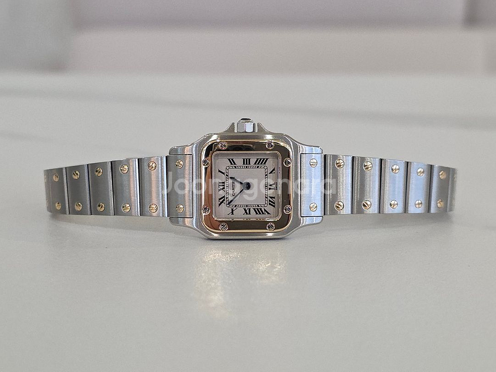 까르띠에 산토스 갈베 콤비 스몰 구형스트랩 W20012C4--2