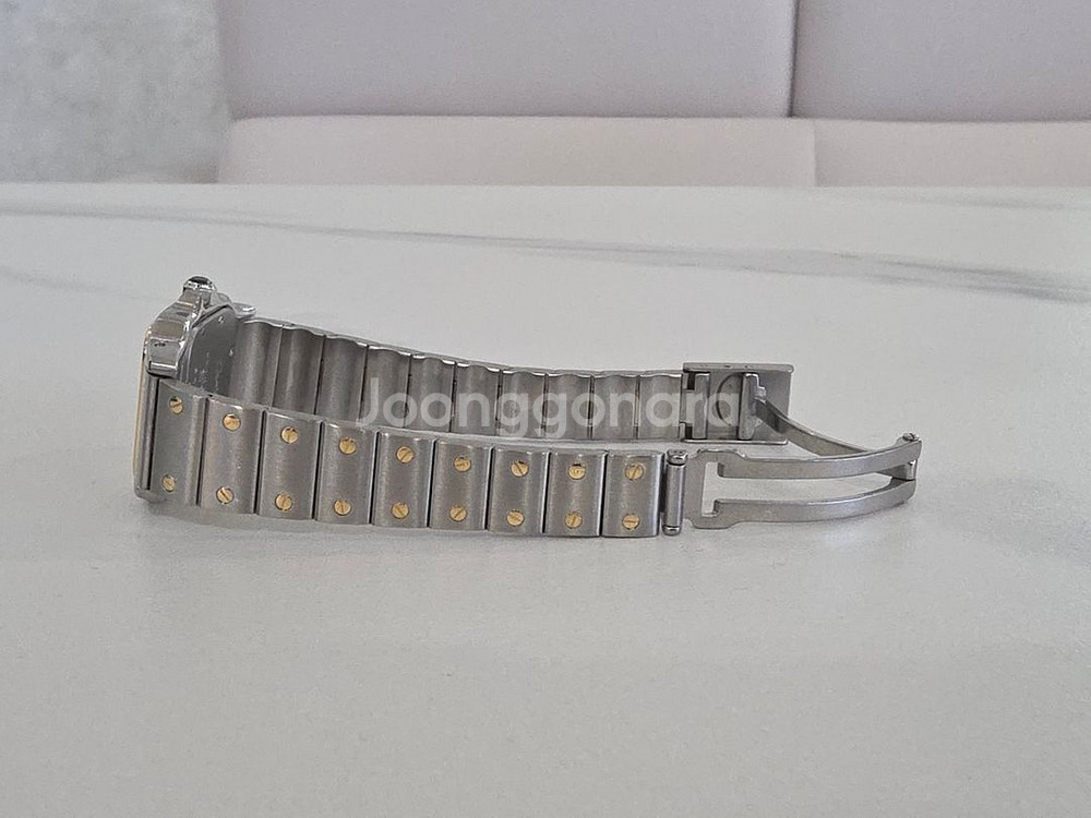 까르띠에 산토스 갈베 콤비 스몰 구형스트랩 W20012C4--3