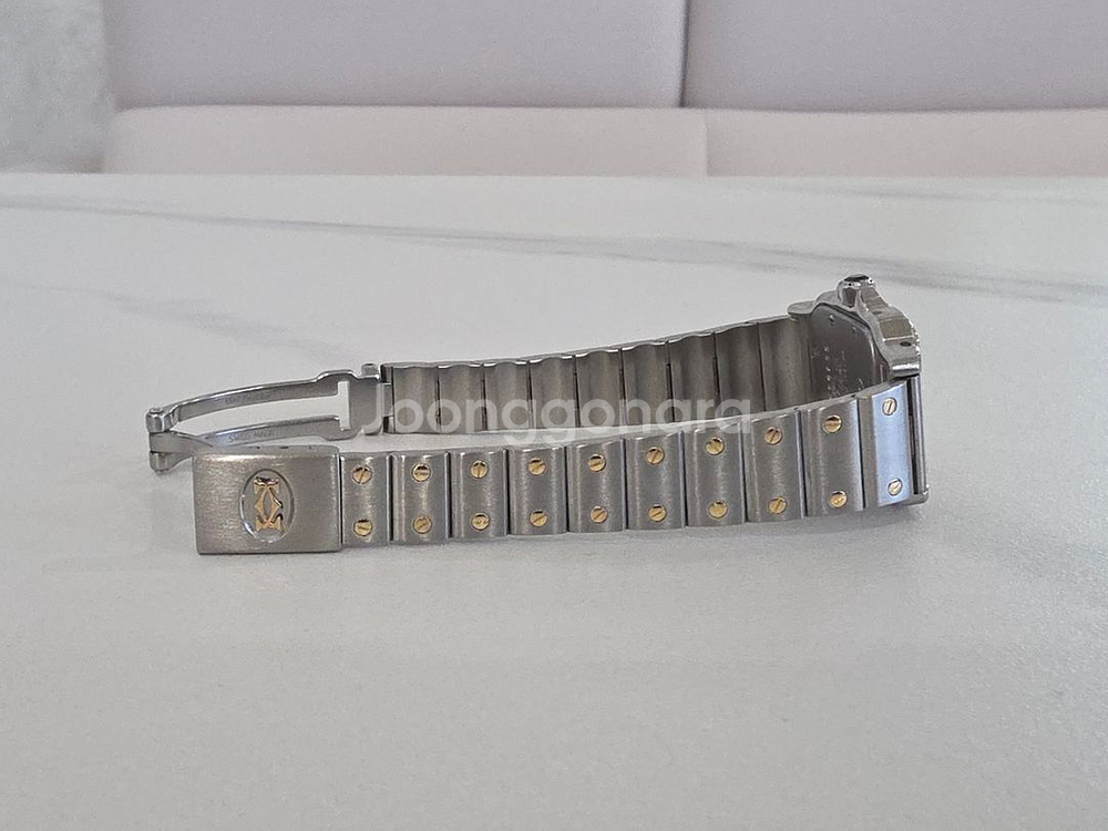 까르띠에 산토스 갈베 콤비 스몰 구형스트랩 W20012C4--4