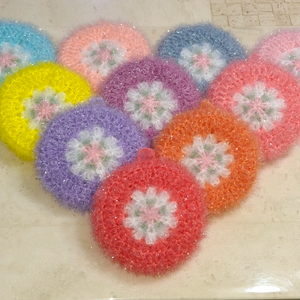 봄꽃호빵수세미 10개