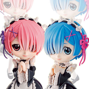 리제로 렘 & 람 QPOSKET 피규어 세트 이미지