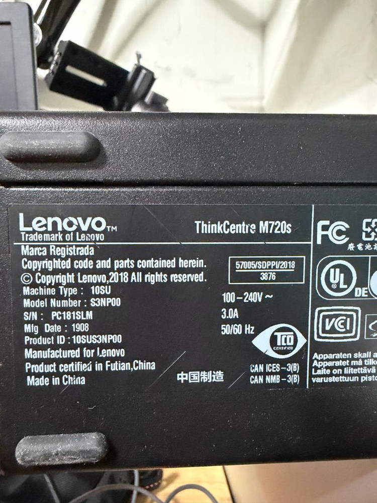 레노버 M720S i5-8500/16g/512 ssd--5