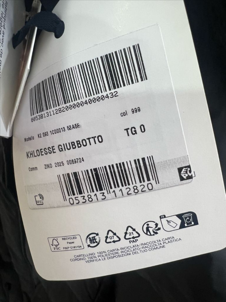 몽클레어 클로에쎄 KLOESSE 여성 롱패딩 블랙 TG 0 이미지