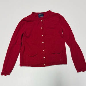 폴로 랄프로렌 키즈 RL 로고 양모 가디건 140