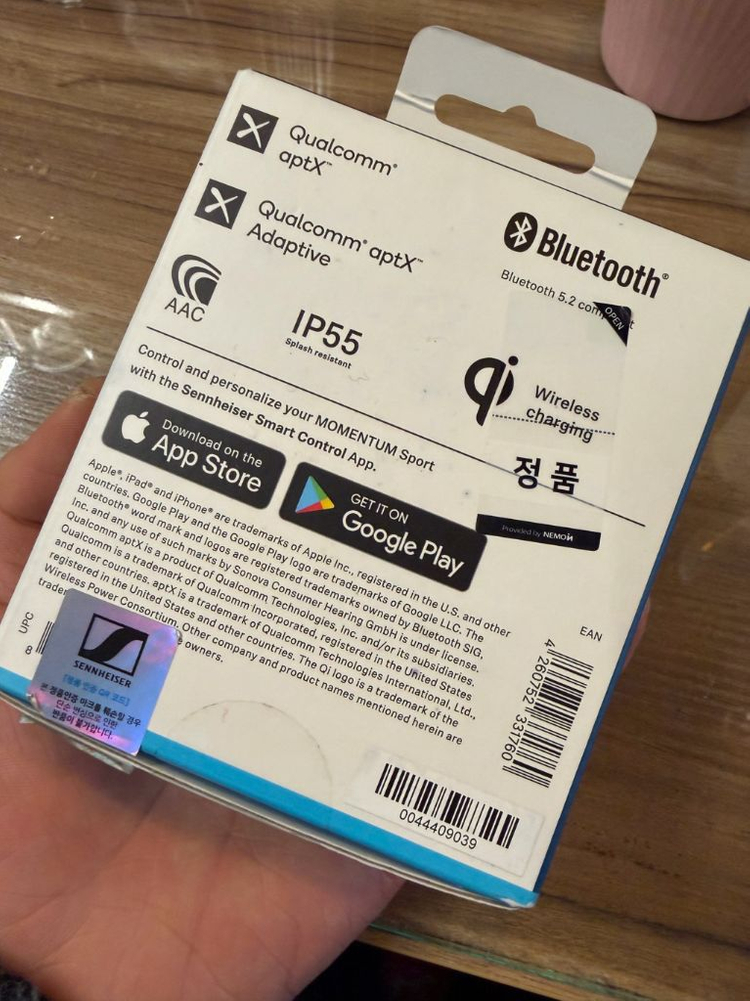 젠하이저 모멘텀 스포츠 무선 이어폰--1