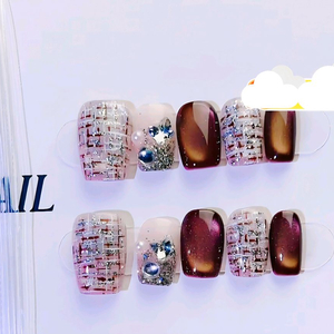 HI NAIL 수제 네일팁 3개 (M, S) 이미지