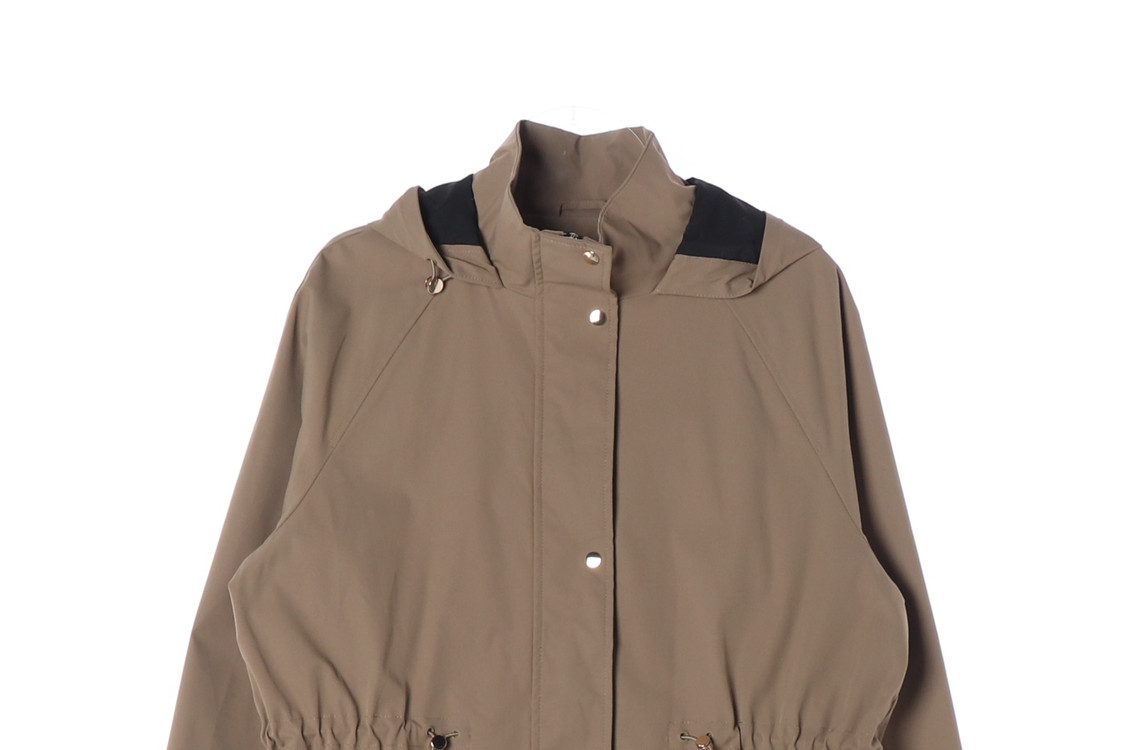 [M]자라 베이지 스트링 야상 사파리 후드 집업 점퍼--3