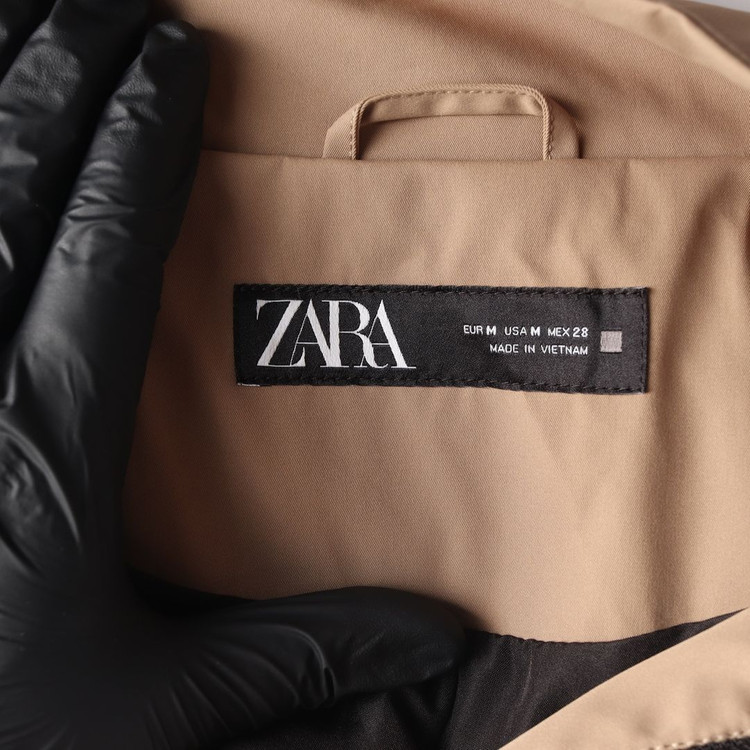 [M]자라 베이지 스트링 야상 사파리 후드 집업 점퍼--5