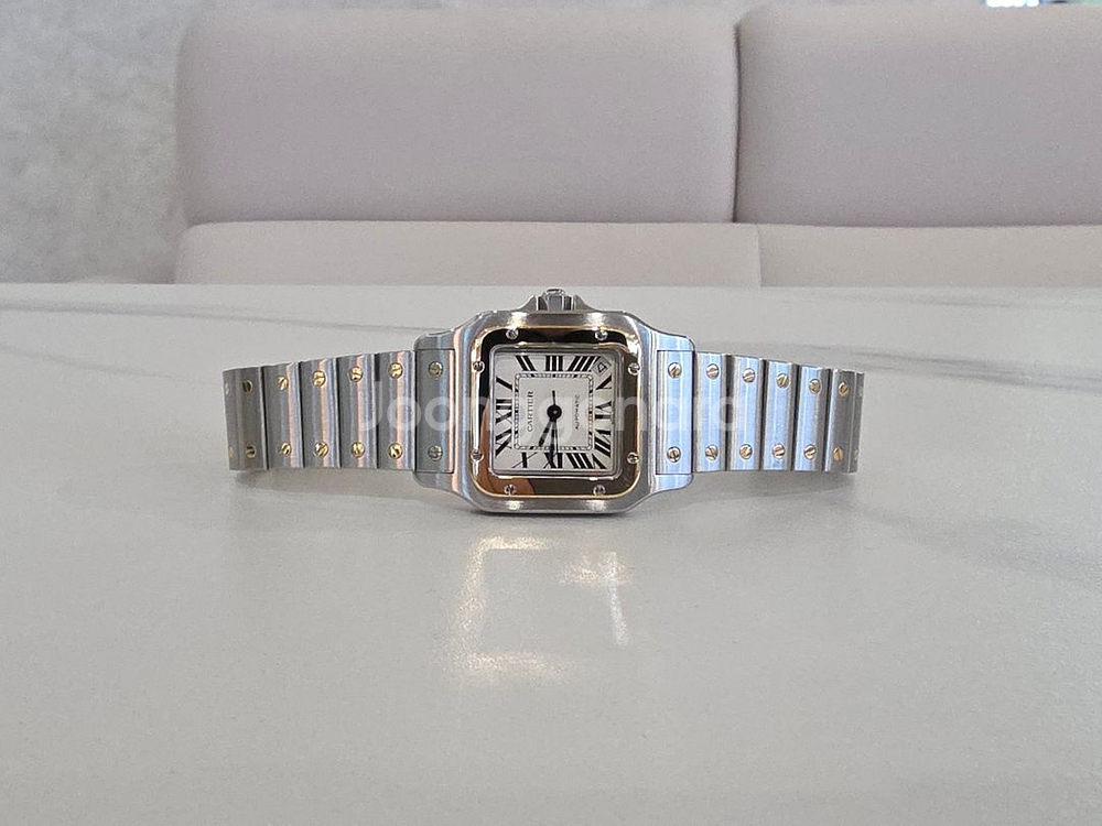 까르띠에 산토스 갈베 콤비 XL W20099C4--1