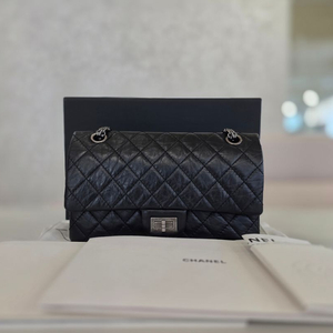 샤넬 2.55 빈티지 은장 스몰 체인 숄더백 A37586