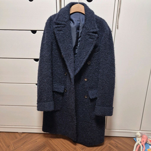 에스타도 알파카 네이비 폴로코트 46사이즈 새상품급