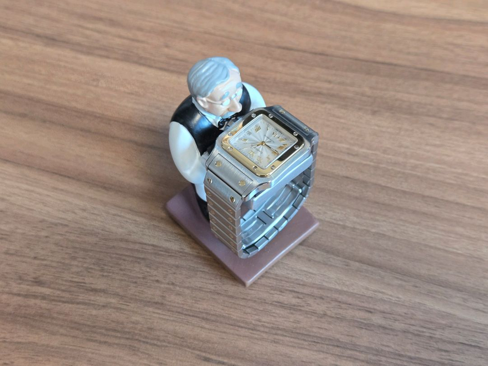 최저가 까르띠에 산토스 갈베 라지 콤비 오토매틱 팝니다--3