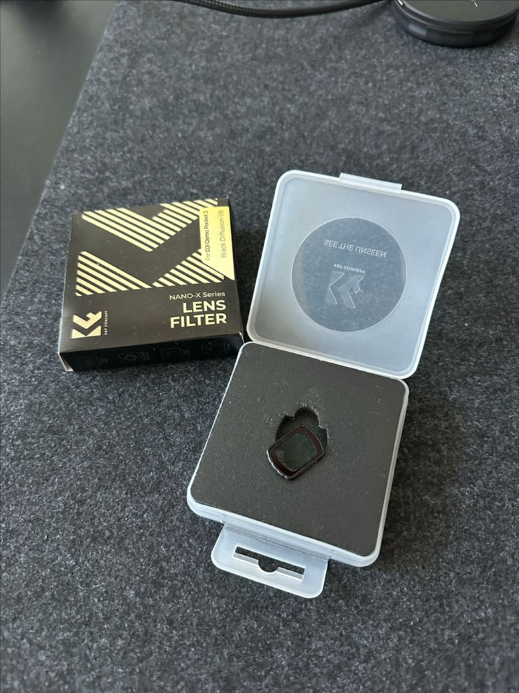 k&f dji osmo 오즈모 포켓3 블랙 디퓨션 블랙 미스트 필터 이미지