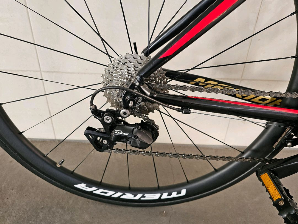메리다 리액토 400 105 로드 자전거 바레인팀컬러 S사이즈 카본휠--5