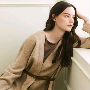 (오늘만특가)더캐시미어 롱가디건 코트(캐시미어100%) 베이지 프리사이즈