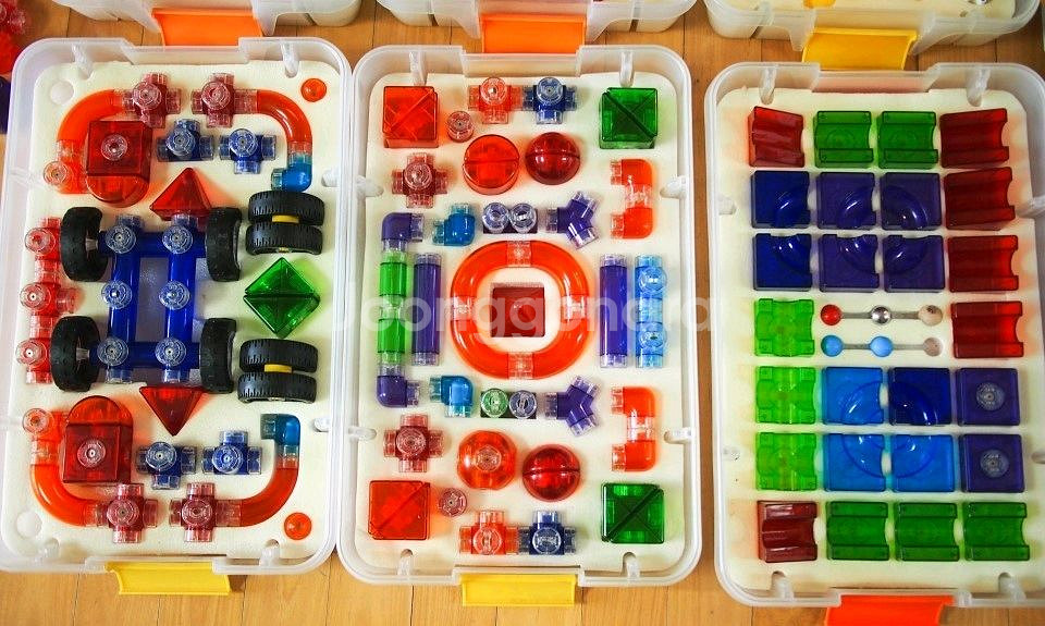 에드토이 다빈치블럭 자석블럭 투명자석블럭--2