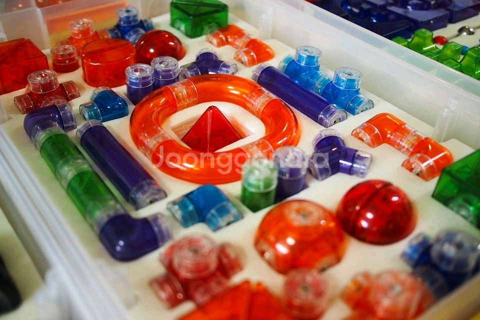 에드토이 다빈치블럭 자석블럭 투명자석블럭--4